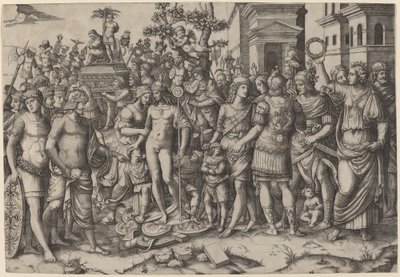 凯旋 作者 Marcantonio Raimondi，在 Jacopo Ripanda 之后