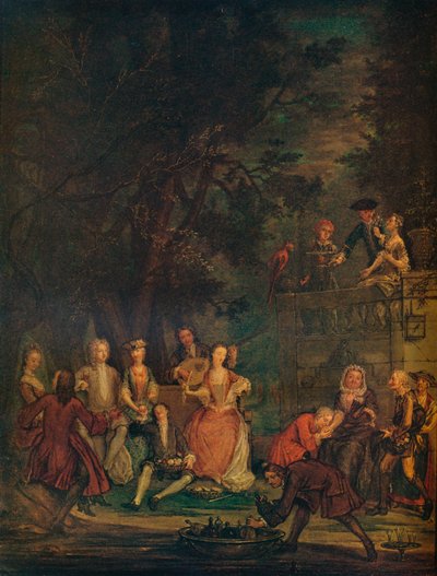 一段对话，c1700 1931年 作者 马塞勒斯·拉隆（Marcellus Laroon）