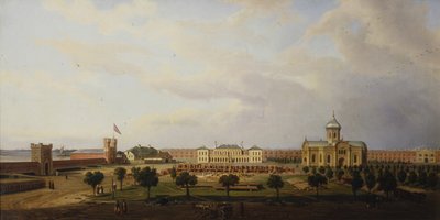 伊万格罗德堡垒的内部视图，1846年 作者 马辛·扎列斯基（Marcin Zaleski）