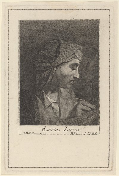 圣哉卢卡斯 作者 Marco Alvise Pitteri 在 Giovanni Battista Piazzetta 之后