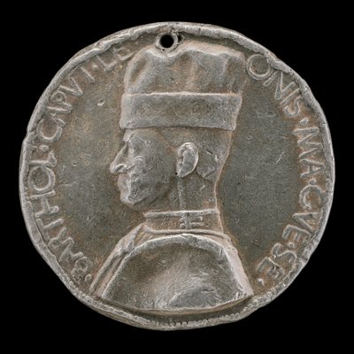 贝加莫的Bartolommeo Colleone，1400-1475年，Condottiere[正面]，1454年或之后。 作者 马可·吉迪扎尼