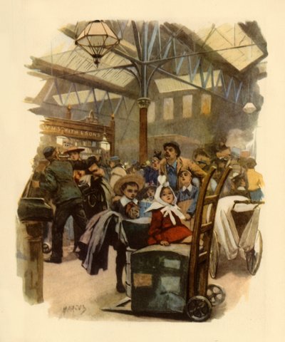 加农街车站，约1900年》，1945年。   作者 马库斯
