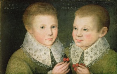 两兄弟的画像，1586年 作者 马库斯·盖埃拉特（Marcus Gheeraerts）