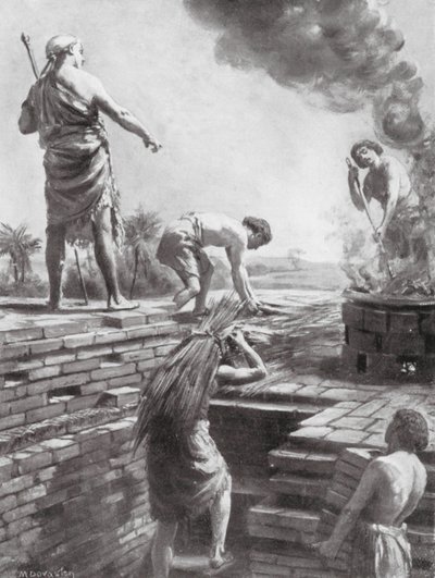 建造神庙塔（石版） 作者 玛格丽特（后）多瓦斯顿