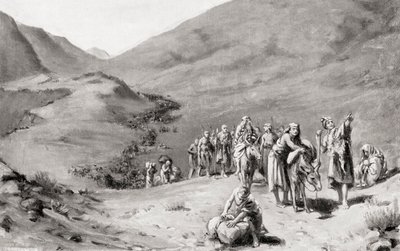 苏美尔部落的迁徙，摘自哈钦森的《民族史》，1915 年出版 作者 玛格丽特（后）多瓦斯顿