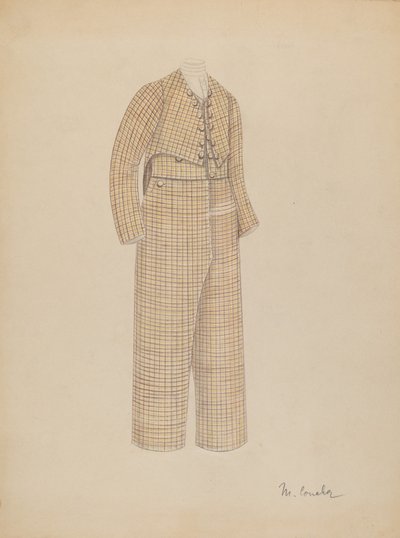 男孩的套装，19351942年。 作者 玛格丽特·孔查