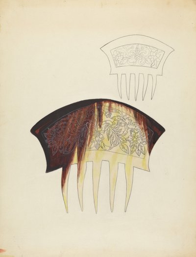 梳子，约1940年。 作者 玛格丽特·孔查