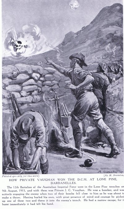 二等兵沃恩如何在 1915 年 8 月孤松达达尼尔海峡赢得 DCM（平版） 作者 玛格丽特·多瓦斯顿