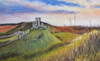 科尔夫城堡（Corfe Castle），2020年（浅色） 作者 玛戈斯塔基