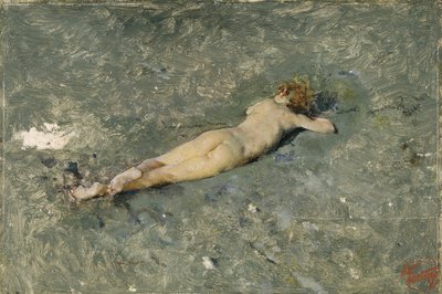 波尔蒂奇海滩上的裸体，1874年 作者 Marià Fortuny
