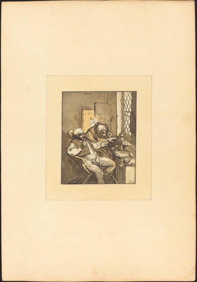 乡村外科医生 作者 玛丽亚·凯瑟琳娜·普雷斯特尔 (Maria Catharina Prestel) 在 Adriaen van Ostade 之后