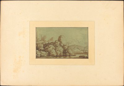 景观 作者 玛丽亚·凯瑟琳娜·普雷斯特尔 (Maria Catharina Prestel) 在 Allart van Everdingen 之后