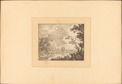 河流与城镇景观 作者 玛丽亚·凯瑟琳娜·普雷斯特尔（Jan van Huysum）之后