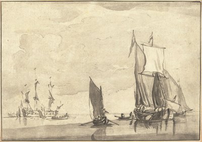 海景 作者 玛丽亚·凯瑟琳娜·普雷斯特尔（Willem van de Velde the Younger）