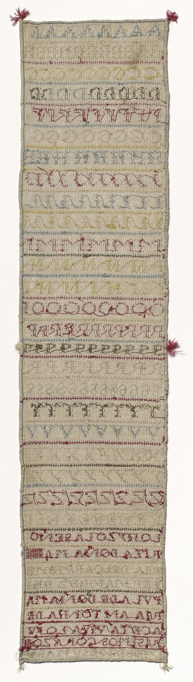 采样器，c。 1830（亚麻布上的丝绸） 作者 玛丽亚·德尔·卡门·费尔南德斯（Maria Del Carmen Fernandez）
