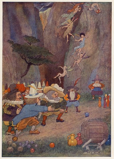 瑞普-凡-温克尔》故事插图（彩色石版画） 作者 玛丽亚·路易丝·柯克