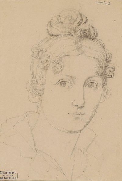 自画像》，约1830年。 作者 Maria del Rosario White Zorrilla