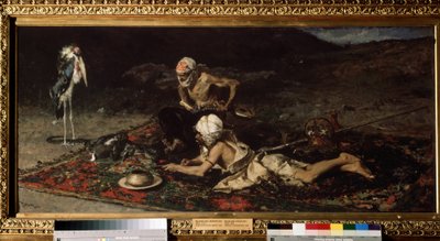 "印度蛇符师 "供奉兔子给蛇吃。马里亚诺-福图尼-马萨尔（1838-1874 年）的画作 作者 马里亚诺·福图尼