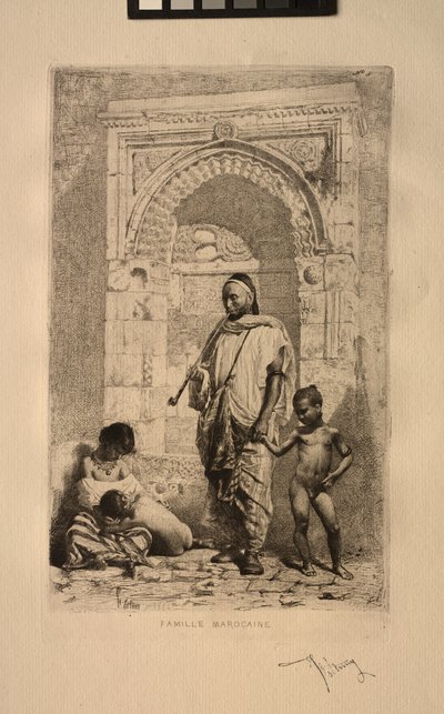 摩洛哥家庭，1862年。 作者 马里亚诺·何塞·玛丽亚·贝尔纳多·福图尼