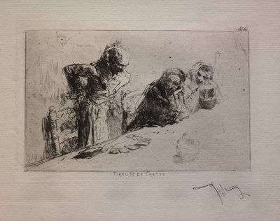 纸牌抽屉，1867年。 作者 马里亚诺·何塞·玛丽亚·贝尔纳多·福图尼