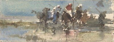 马背上的摩尔人，约1854-74年。 作者 马里亚诺·何塞·玛丽亚·贝尔纳多·福图尼