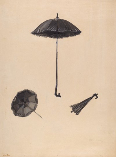 遮阳伞，约1938年。 作者 玛丽·阿兰