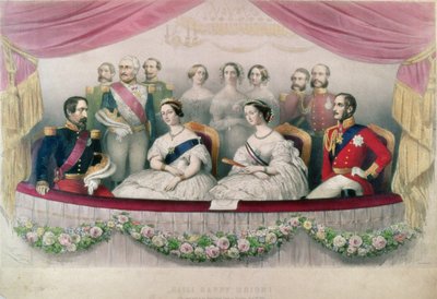 冰雹幸福联盟，1855年维多利亚女王，阿尔伯特亲王以及皇帝和法国皇后对皇家意大利歌剧院的国事访问 作者 玛丽·亚历山大·阿洛菲
