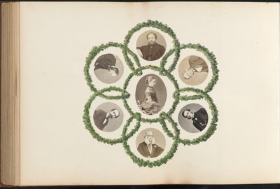 B夫人的相册，1870年代。 作者 玛丽·布兰奇（Marie Blanche）汉娜（Hennenelle Fournier）