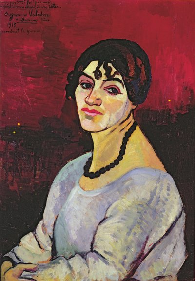 自画像，1918年 作者 Marie Clementine (Suzanne) Valadon