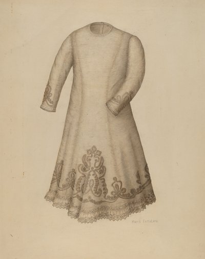 婴儿的衣服，约1938年。 作者 玛丽·法穆拉罗
