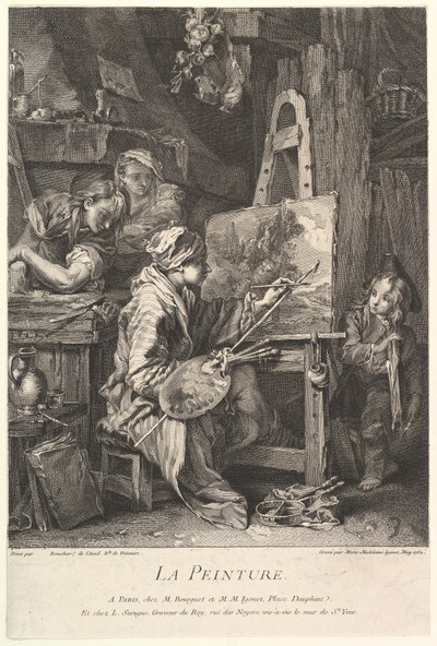 绘画，1752年。 作者 Marie Madeleine Igonet