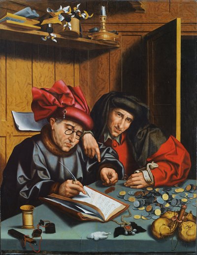 货币兑换商 作者 Marinus van Reymerswaele
