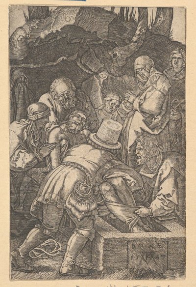 1567年的《盗墓》。 作者 马里奥·卡塔罗（Mario Cartaro）