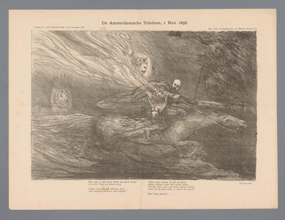 De Amsterdamsche Telefoon，1896 年 11 月 1 日（标题见实物） 作者 Scheltema 和 Holkema 的 Boekhandel