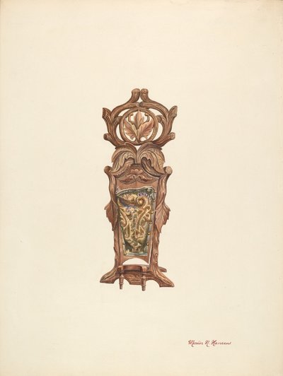 靴套和拖鞋架，约1940年。 作者 马吕斯·汉森