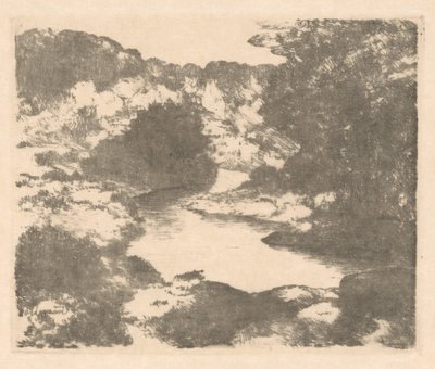 与河流的丘陵景观 作者 马吕斯·霍勒曼