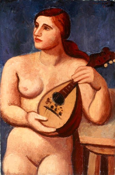 裸体与曼陀林 作者 Mark Gertler