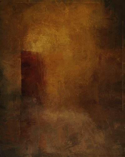 空房间，埃尔瓦斯顿城堡（混合媒介） 作者 马克·戈登