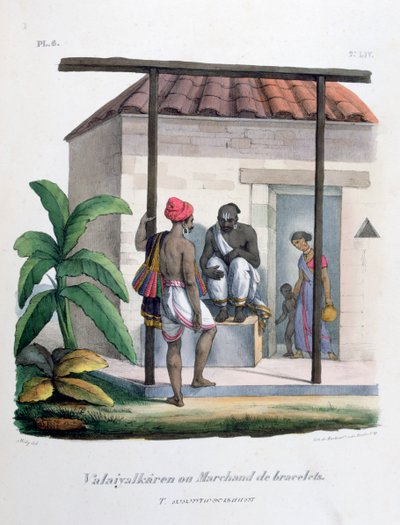 手镯商人，1828年 作者 Marlet et Cie