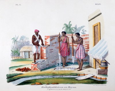 瓦工，1828年 作者 Marlet et Cie