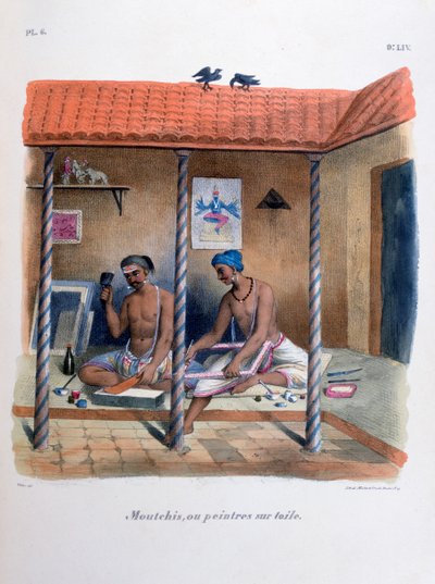 织物画家，1828年 作者 Marlet et Cie