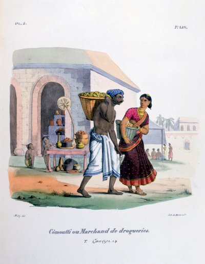 五金商人，1828年 作者 Marlet et Cie