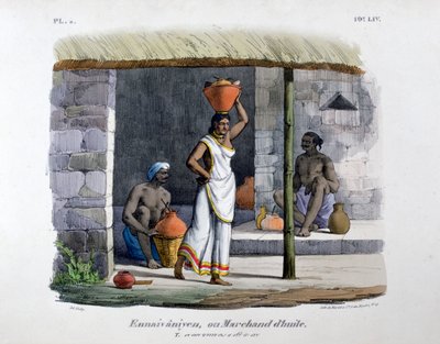 石油商人，1828年 作者 Marlet et Cie