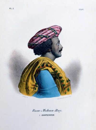 拉姆·莫汉·罗伊（Ram Mohan Roy），布拉莫·萨玛杰（Brahmo Samaj）的创始人，1828年 作者 Marlet et Cie