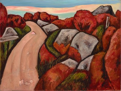 蓝莓公路，狗镇，1931年 作者 马斯登·哈特利