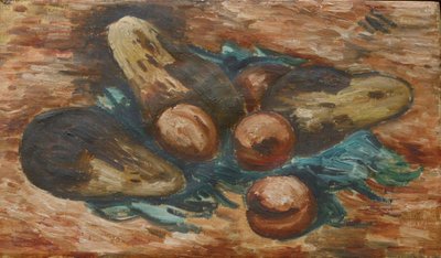 茄子和石榴 作者 Marsden Hartley