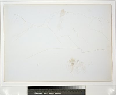 山风景与树丛 作者 马斯登·哈特利