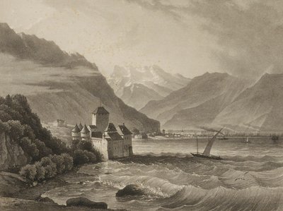 Chateau de Chillon；从沃韦看风景 作者 貂