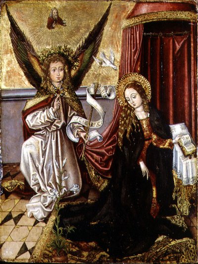 天使报喜 作者 马丁 (追随者) Schongauer