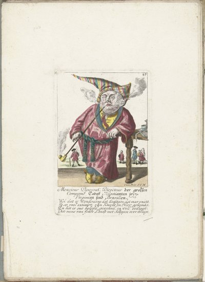侏儒皮波鲁克作为烟草公司的董事，约 1710 年
皮佩罗克先生，维尔京和巴西塔巴克烟草公司总裁（物品上的标题）
Il Callotto resurcitato oder Neu eingerichtes Zwerchen Cabinet（系列标题 作者 不明
